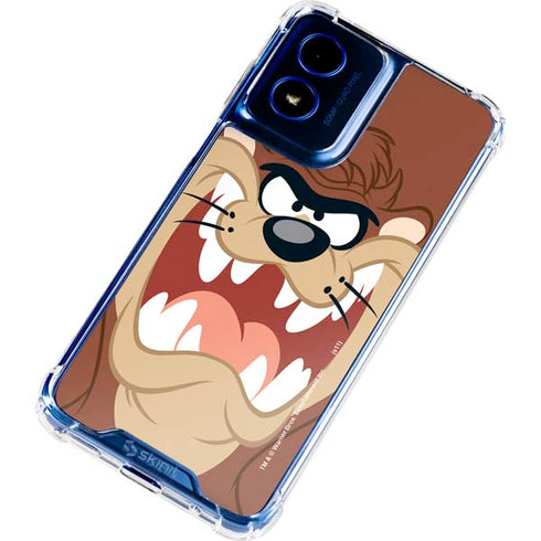 Looney Tunes Tasmanian Devil Up Close Moto G 5G (2024) Clear Case